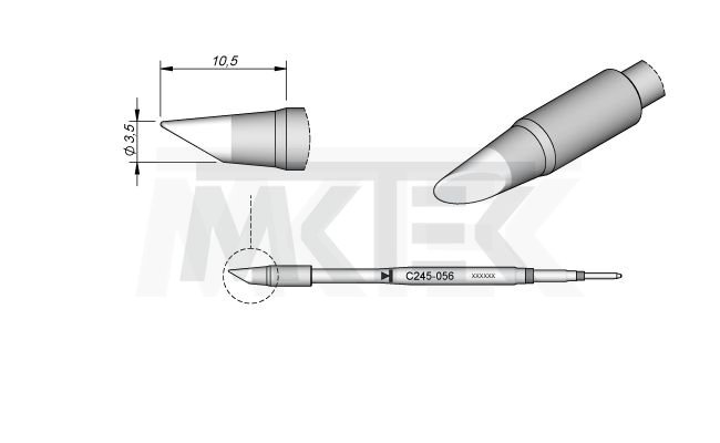 Spájkovací hrot JBC C245-056