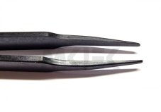 ESD čierna plastová pinzeta 93303