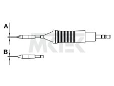 Spájkovací hrot RTM 015 S (RT 4) 1,5x0,4mm