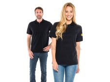 ESD polokošeľa, čierna, SafeGuard PRO