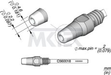 Odspájkovací hrot JBC C560-018