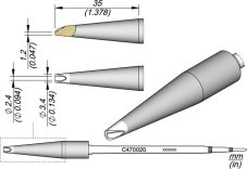 Spájkovací hrot C470020 JBC