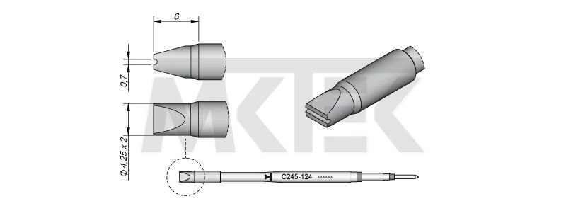 Spájkovací hrot JBC C245-124 Special