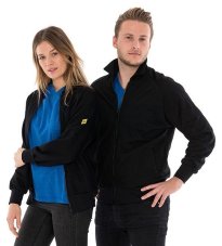 ESD mikina na zips, čierna