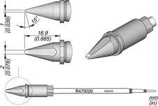 Spájkovací hrot R470020 JBC
