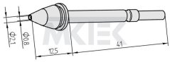 ERSA odspájkovací hrot pre X-Tool, vnútorný priemer 0.8 mm, vonkajší 2.1 mm