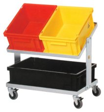 ESD Transportný podvozok dvojposchodový 615 x 415 x 505 mm