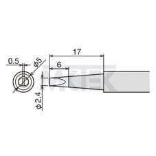 Spájkovací hrot GOOT PX-60RT-2.4D