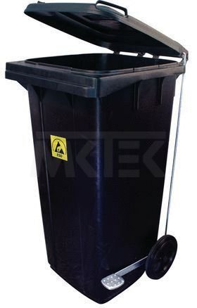 ESD Odpadkový kôš ECO 120l s pedálom a 2 kolieskami
