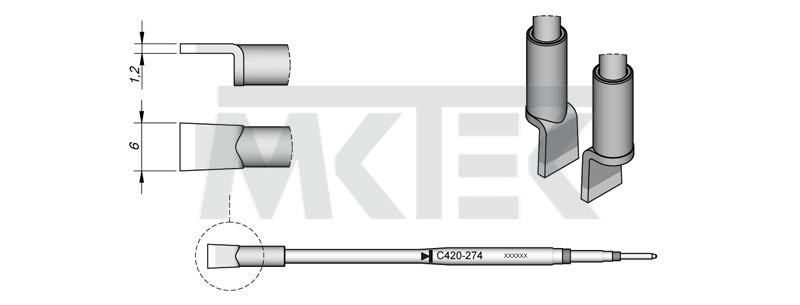Spájkovací hrot JBC C420-274