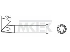 XT D45 Spájkovací hrot 45° 5mm