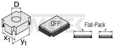 SMD odspájkovacia hlava CSF-Q, 12.7 x 12.7 mm