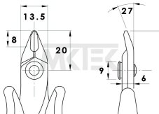 ESD Bočné štipačky TR 30 D PIERGIACOMI