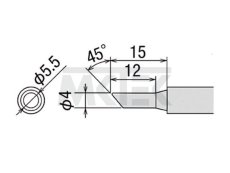 Spájkovací hrot GOOT PX-2RT-4C
