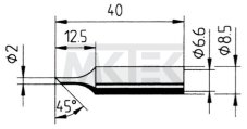 ERSADUR spájkovací hrot, 2.0 mm, 10 ks