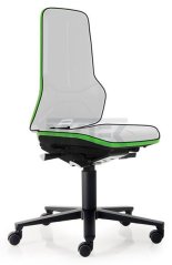 ESD stolička Neon 2, Synchrontechnik, zelená
