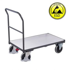 ESD antistatický plošinový vozík VARIOFIT, 1030 x 600 mm, 500 kg