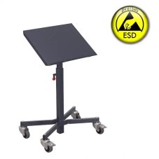 ESD antistatický stojan na materiál VARIOFIT, výška 715 - 1085 mm, možnosť sklonu ložnej plochy