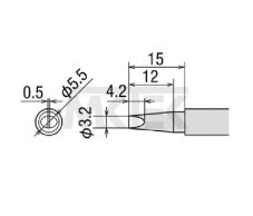Spájkovací hrot GOOT PX-2RT-3.2D