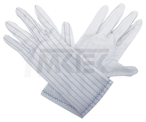 Polyesterové ESD rukavice s PVC gombíkmi, 8745.0401
