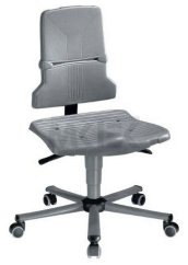 ESD stolička Sintec 2, trvalo vodivá, čadičovo sivá